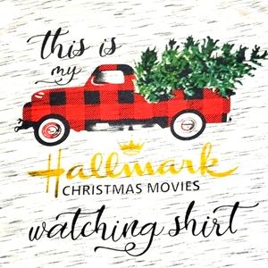 Hallmark Christmas movie watching short sleeve tee